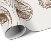 Mushroom-Muster Geschenkpapier (Rolleneckpunkt)