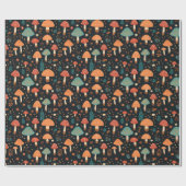Mushroom-Muster Geschenkpapier (Flach)