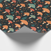 Mushroom-Muster Geschenkpapier (Ecke)