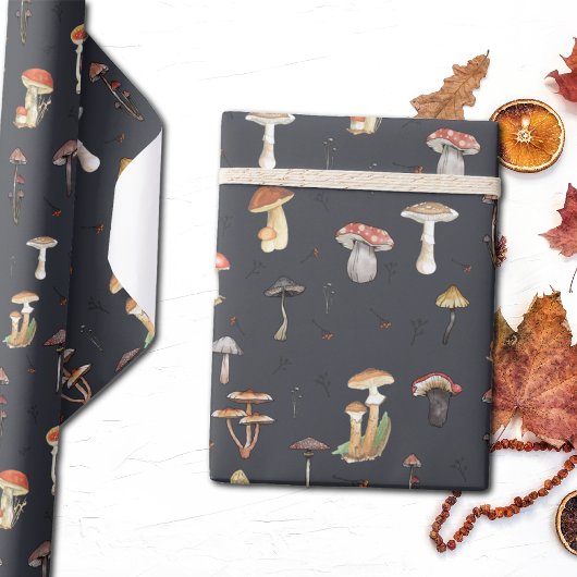 Mushroom-Muster Geschenkpapier