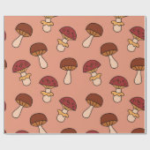 Mushroom-Muster Geschenkpapier (Flach)