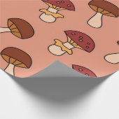 Mushroom-Muster Geschenkpapier (Ecke)