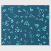 Mushroom-Muster Geschenkpapier (Flach)