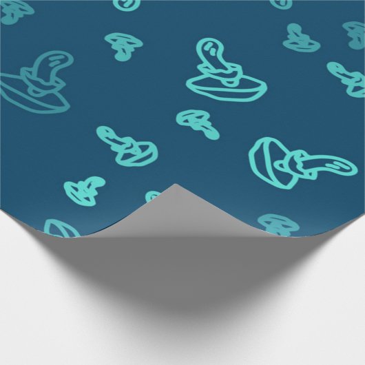 Mushroom-Muster Geschenkpapier (Ecke)