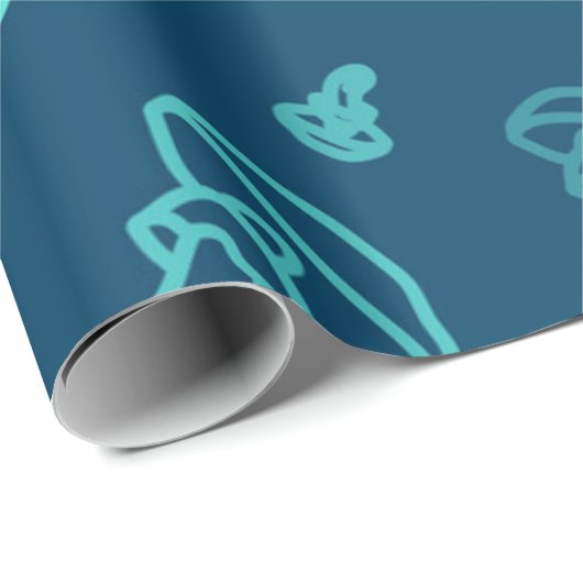 Mushroom-Muster Geschenkpapier (Rolleneckpunkt)