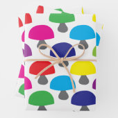 Mushroom-Muster Geschenkpapier Set (Beispiel)