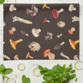 Mushroom-Muster Geschirrtuch (Gefaltet)