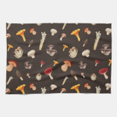 Mushroom-Muster Geschirrtuch (Horizontal)