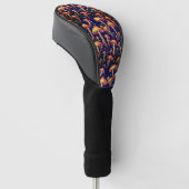 Mushroom-Muster Golf Headcover (angewinkelt)