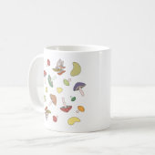 Mushroom-Muster Kaffeetasse (Vorderseite Links)