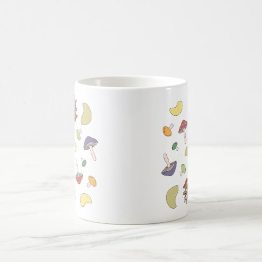 Mushroom-Muster Kaffeetasse (Mittel)