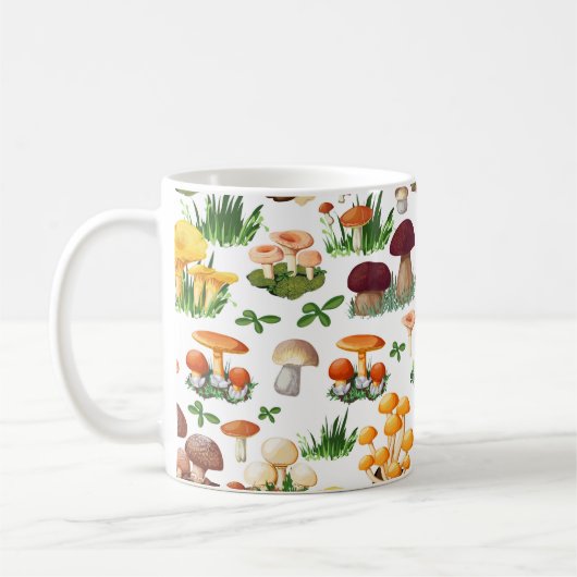 Mushroom-Muster Kaffeetasse (Links)
