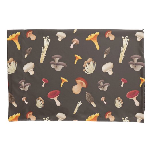 Mushroom-Muster Kissenbezug (Vorderseite)