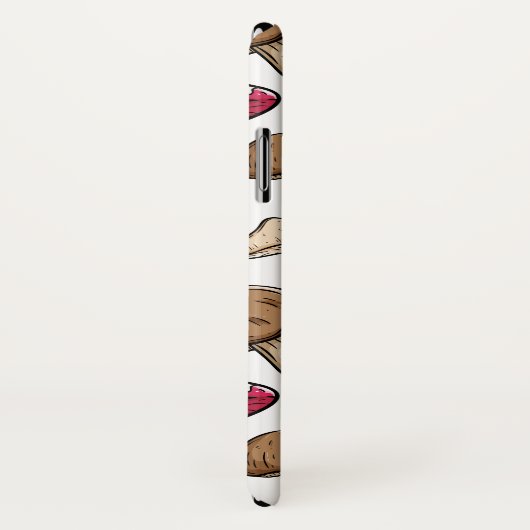 Mushroom Muster kundenspezifische monogramm Telefo Case-Mate iPhone Hülle (Hinten/Rechts)