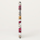 Mushroom Muster kundenspezifische monogramm Telefo Case-Mate iPhone Hülle (Hinten/Links)