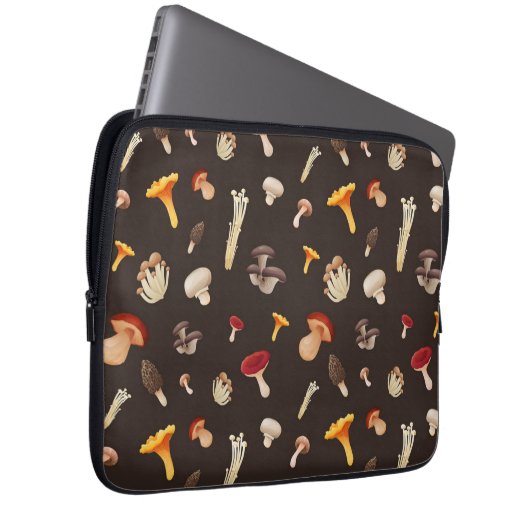 Mushroom-Muster Laptopschutzhülle (Vorne Rechts)