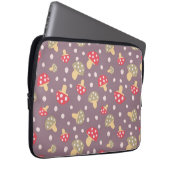 Mushroom-Muster Laptopschutzhülle (Vorne Rechts)