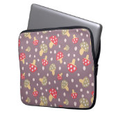 Mushroom-Muster Laptopschutzhülle (Vorderseite Links)