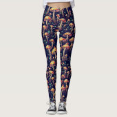 Mushroom-Muster Leggings (Vorderseite)