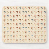Mushroom-Muster Mousepad (Vorne)