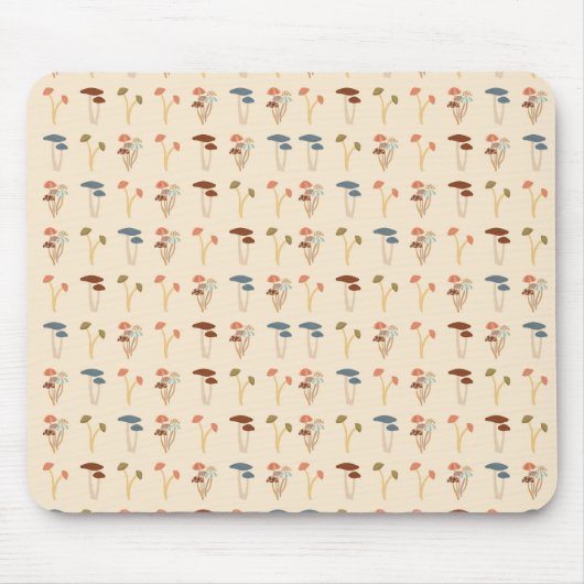 Mushroom-Muster Mousepad (Vorne)