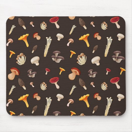 Mushroom-Muster Mousepad (Vorne)