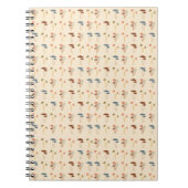 Mushroom-Muster Notizblock (Vorderseite)