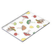 Mushroom-Muster Notizblock (Linke Seite)