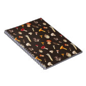 Mushroom-Muster Notizblock (Rechte Seite)