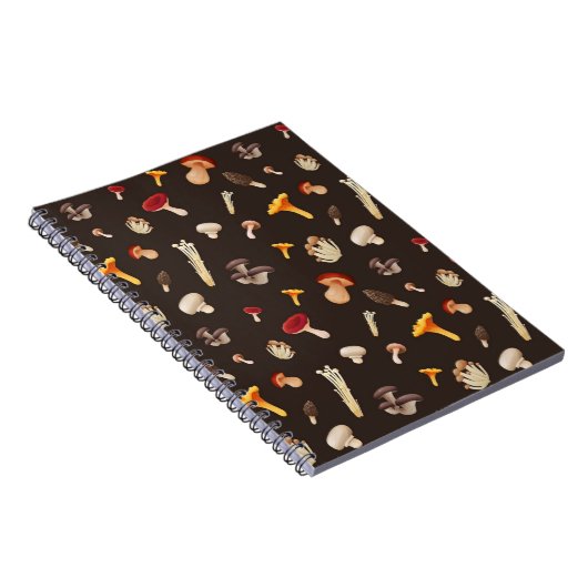 Mushroom-Muster Notizblock (Rechte Seite)