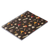 Mushroom-Muster Notizblock (Linke Seite)