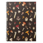 Mushroom-Muster Notizblock (Vorderseite)