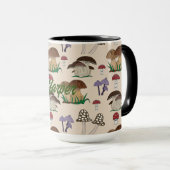 Mushroom-Muster Personalisiert Tasse (VorderseiteRechts)
