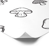 Mushroom-Muster Poster (Ecke)