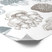 Mushroom-Muster Poster (Ecke)