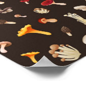 Mushroom-Muster Poster (Ecke)