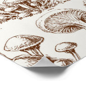 Mushroom-Muster Poster (Ecke)