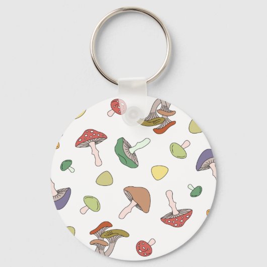 Mushroom-Muster Schlüsselanhänger (Vorderseite)
