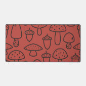 Mushroom-Muster Schreibtischunterlage (Vorderseite)