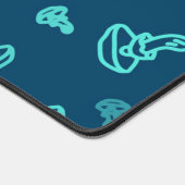 Mushroom-Muster Schreibtischunterlage (Ecke)