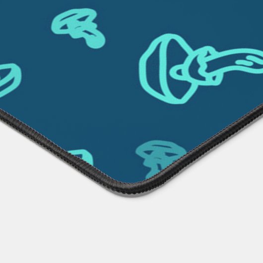 Mushroom-Muster Schreibtischunterlage (Ecke)