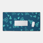 Mushroom-Muster Schreibtischunterlage (Tastatur & Maus)