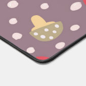 Mushroom-Muster Schreibtischunterlage (Ecke)