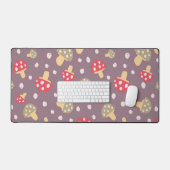 Mushroom-Muster Schreibtischunterlage (Tastatur & Maus)