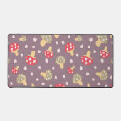 Mushroom-Muster Schreibtischunterlage (Vorderseite)