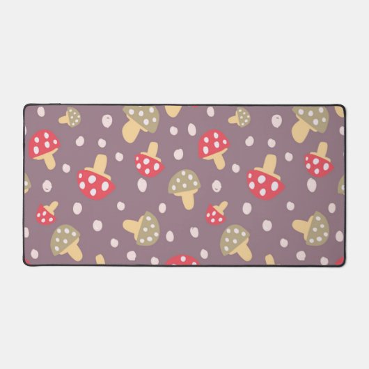Mushroom-Muster Schreibtischunterlage (Vorderseite)