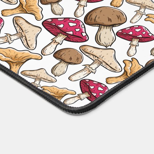 Mushroom-Muster Schreibtischunterlage (Ecke)