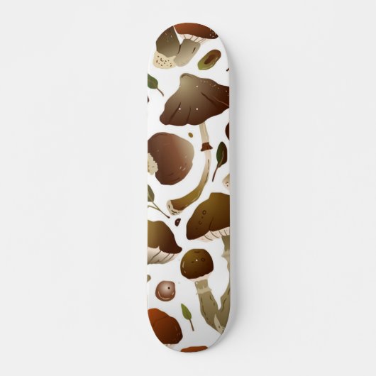 Mushroom-Muster Skateboard (Vorne)