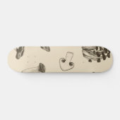 Mushroom-Muster Skateboard (Horizontal)