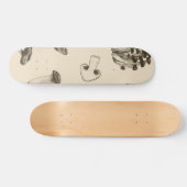 Mushroom-Muster Skateboard (Horizontal)